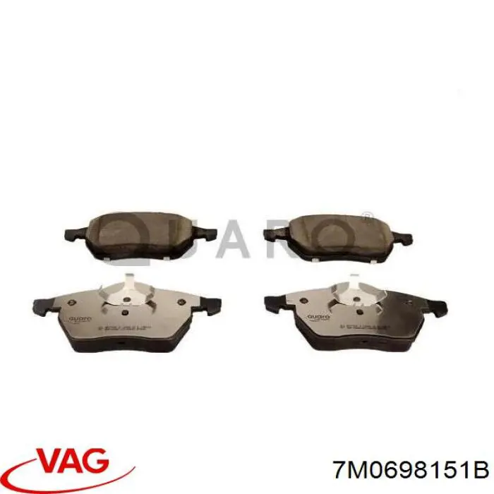Купити 7M0698151B VAG Колодки гальмівні передні, дискові