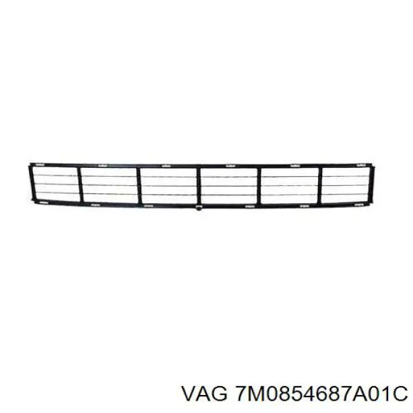 7M0854687A01C VAG Решітка переднього бампера, центральна