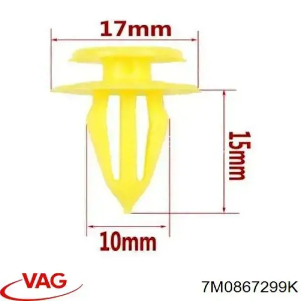 Пістон (кліп) кріплення обшивки дверей MAK 15303 ціна, від 0.34 USD