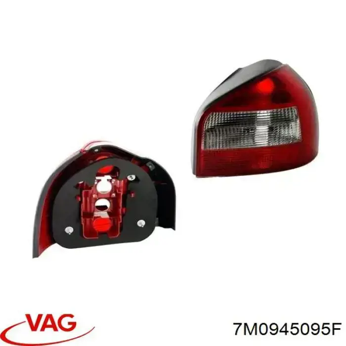 Ліхтар задній лівий Seat Alhambra мінівен (7V8, 7V9) (1996 - 2010) ціна, від 33.27 USD