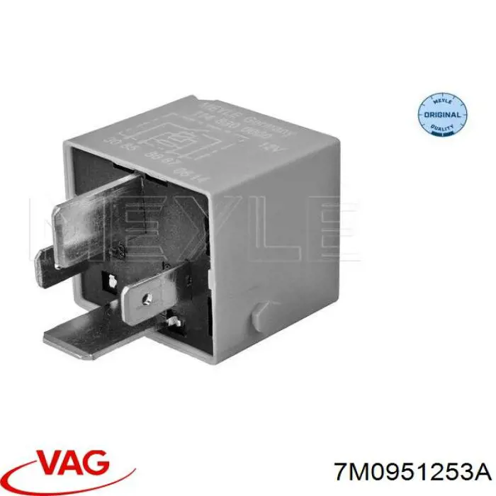 Купити 7M0951253A VAG Реле вентилятора