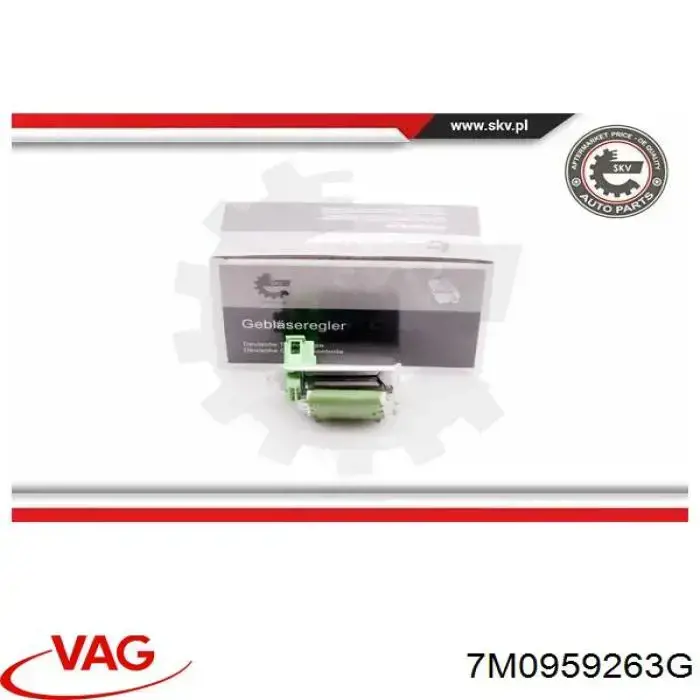 7M0959263C VAG Регулятор оборотів пічки