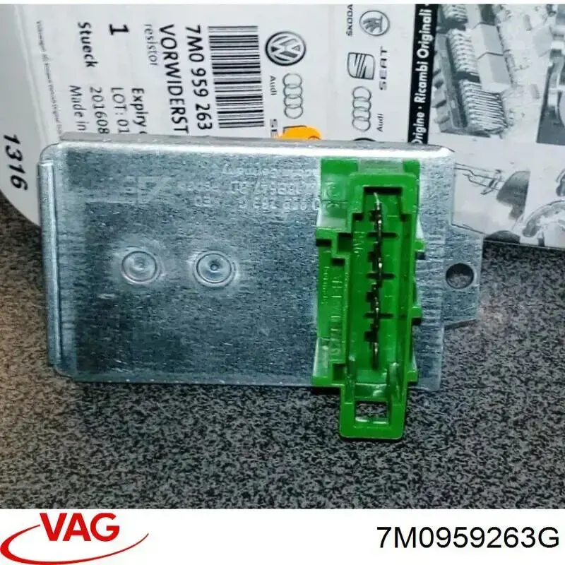 Резистор обігрівача VAG 7M0959263C ціна, від 10.87 USD