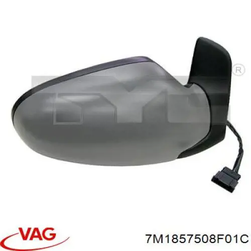 Праве бічне дзеркало VAG 7M1857508F01C ціна, від 57.21 USD