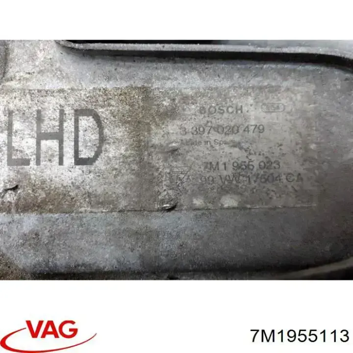 7M1955113 VAG двигун склоочисника лобового скла (трапеції)