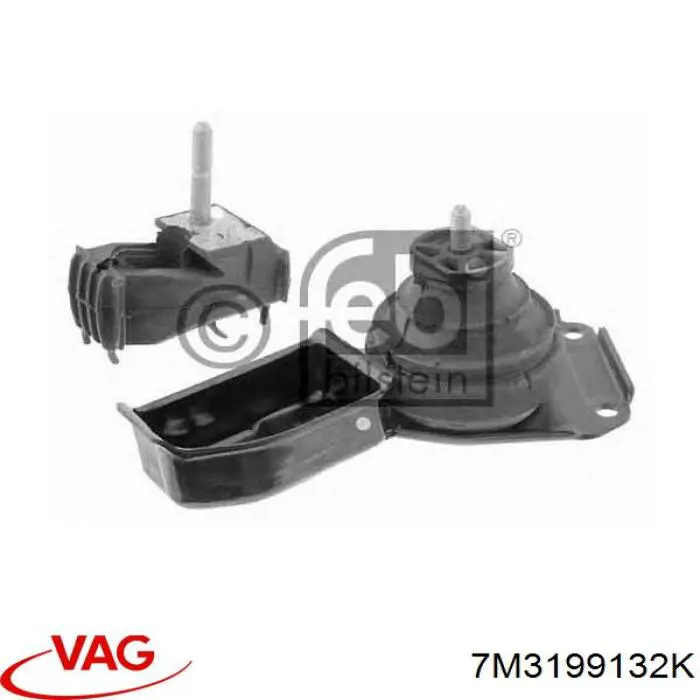 Купити 7M3199132K VAG Подушка (опора) двигуна, права