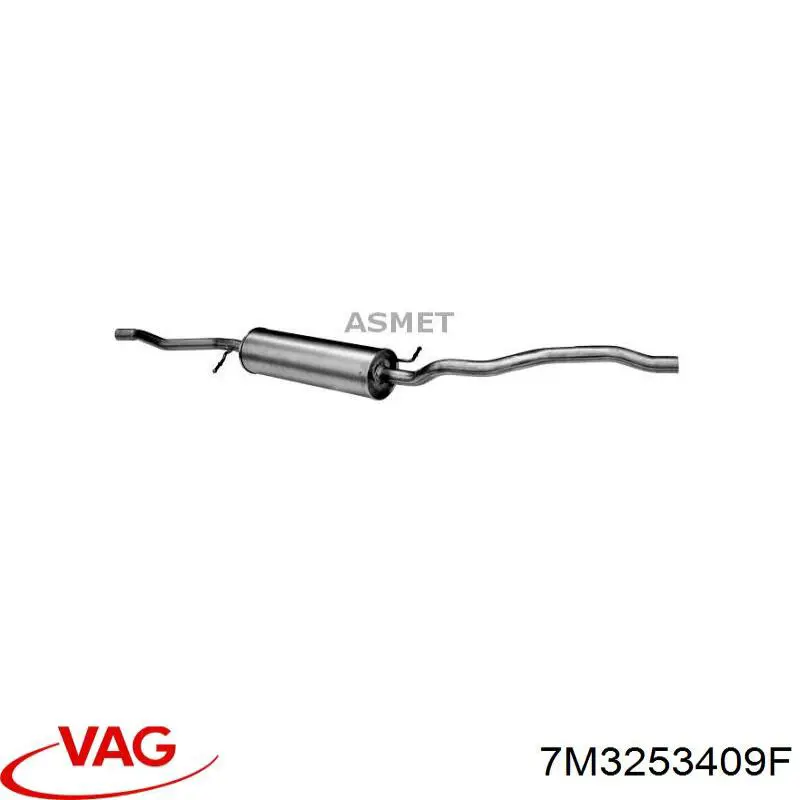 Глушник VAG 7M3253409F ціна, від 61.69 USD