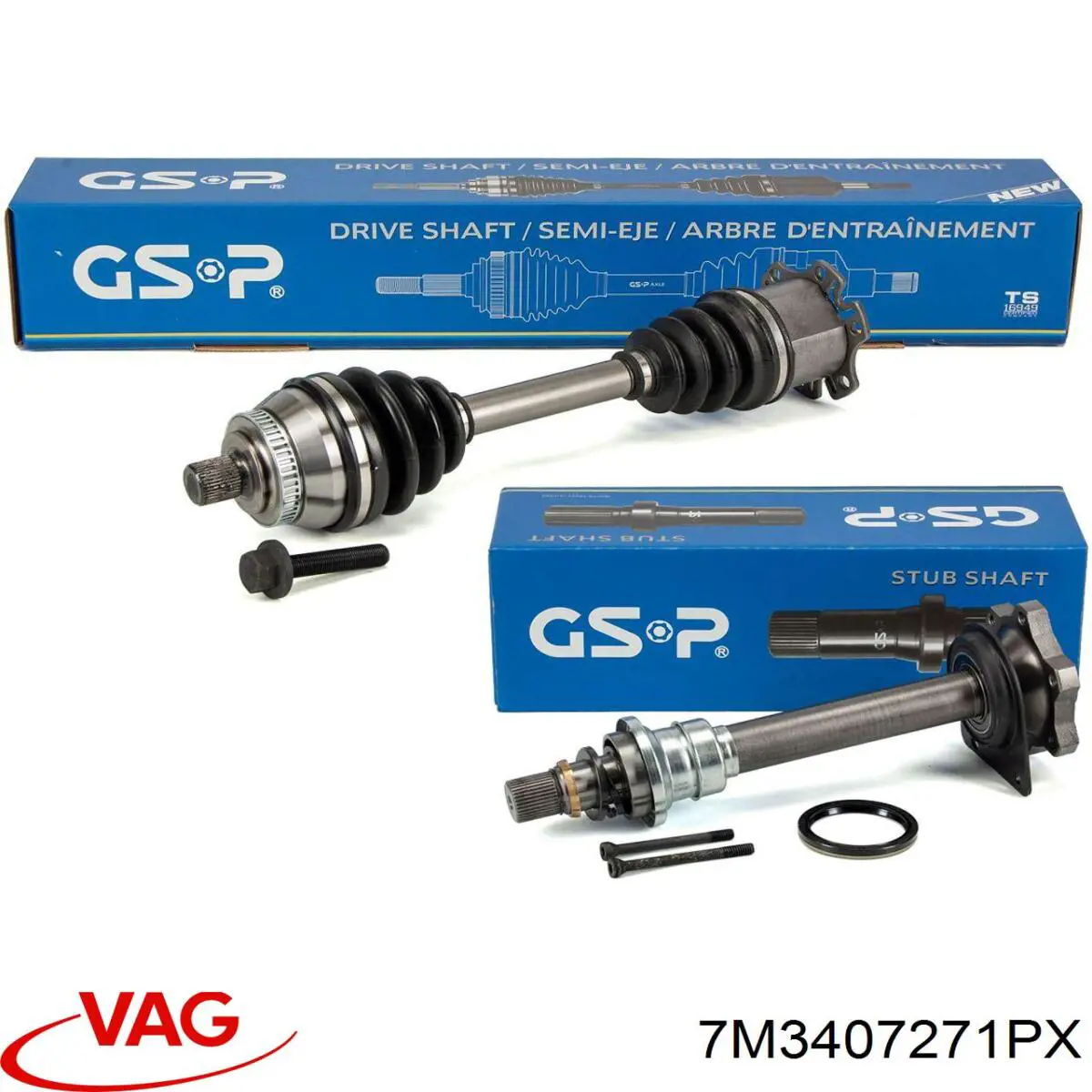 Привід передній лівий VAG 7M3407271PX ціна, від 69.67 USD