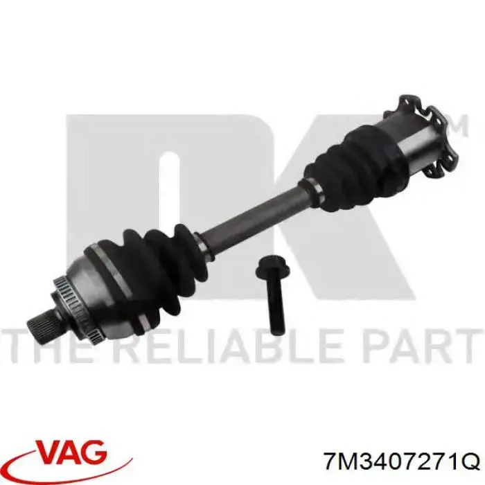 Купити 7M3407271Q VAG Вісь передня в зборі