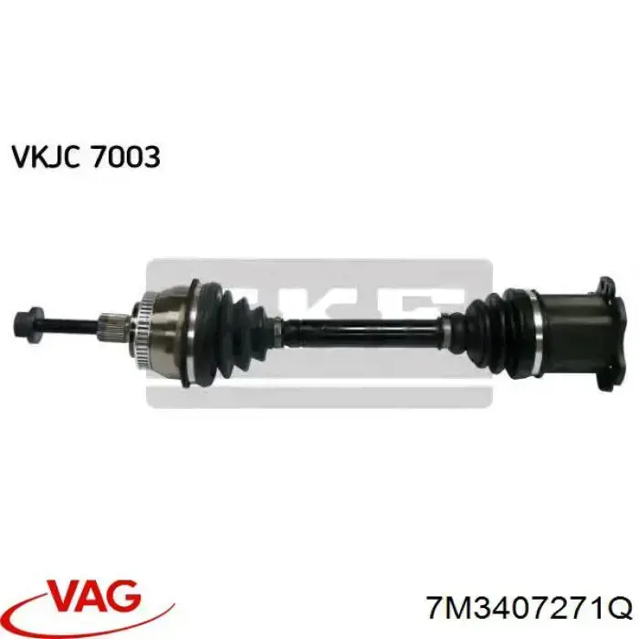 Вісь передня VAG 7M3407271Q ціна, від 139.55 USD