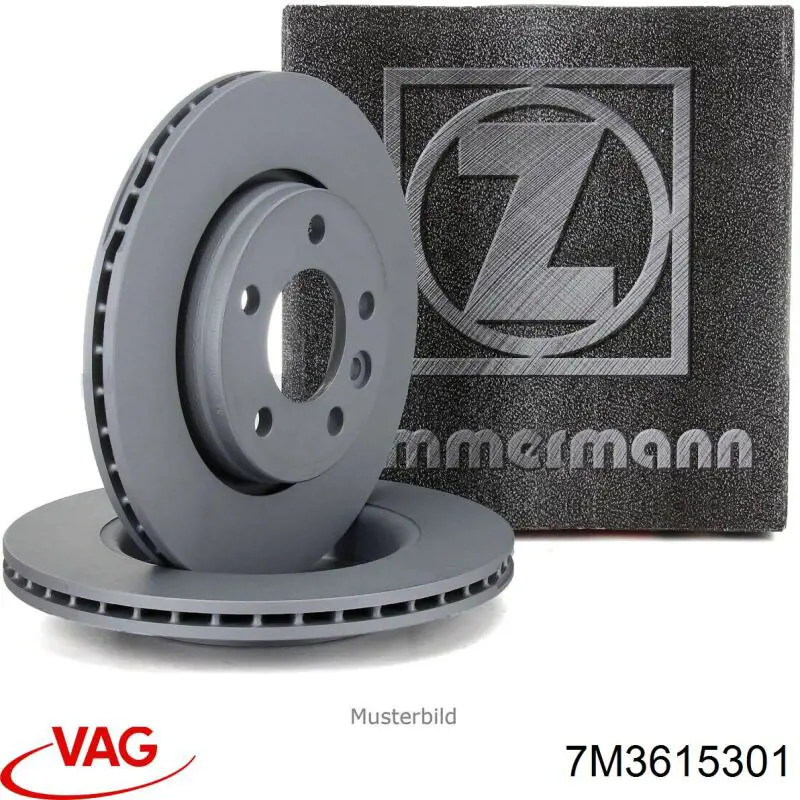 Диск переднього гальма VAG 7M3615301 ціна, від 57.98 USD