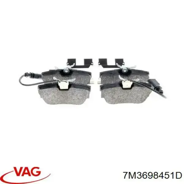 Задні дискові колодки VAG 7M3698451D
