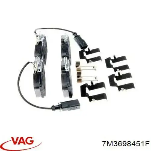 Задні дискові колодки VAG 7M3698451F