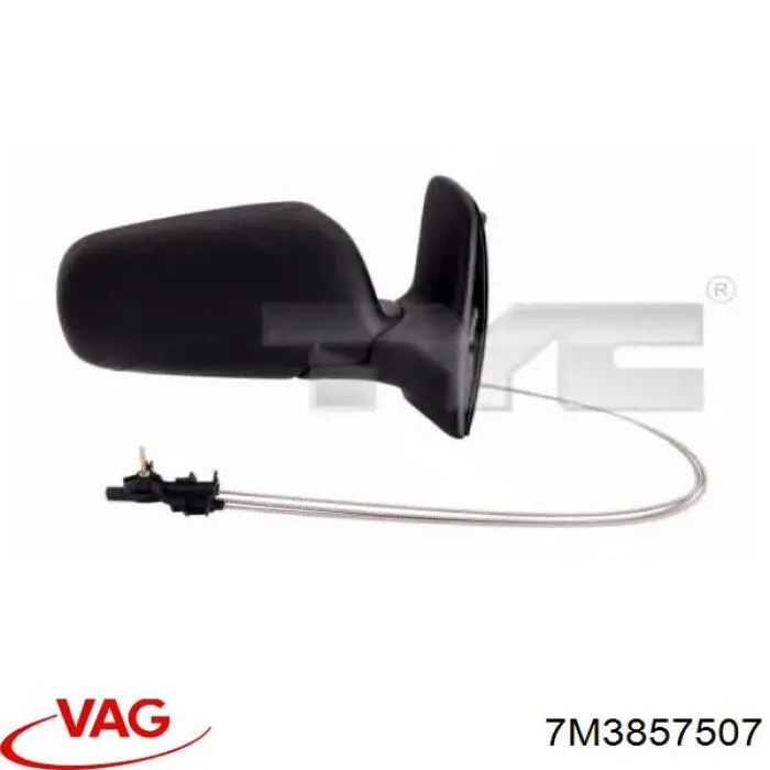 7M3857507 VAG Дзеркало заднього виду, ліве