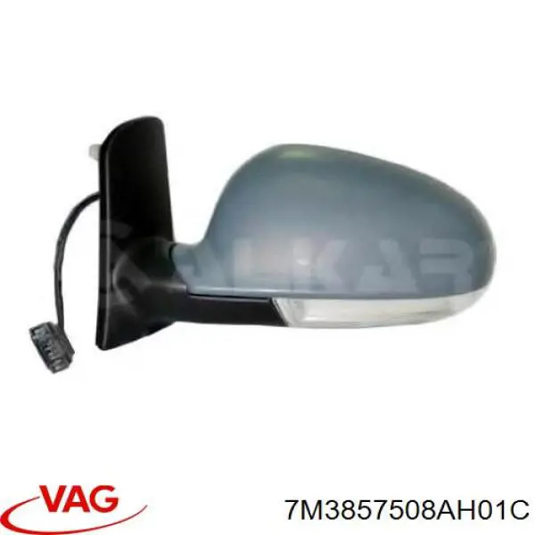 Праве бічне дзеркало VAG 7M3857508AH01C ціна, від 78.86 USD