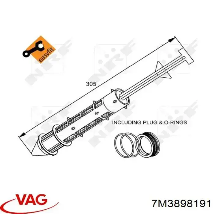 7M3898191 VAG ресивер-осушувач кондиціонера
