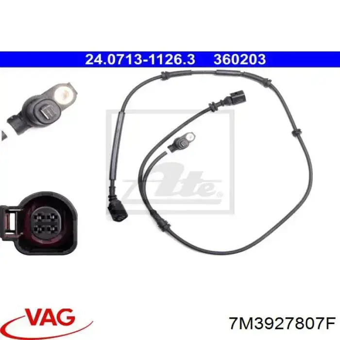 Датчик АБС (ABS) задній VAG 7M3927807F ціна, від 28.64 USD
