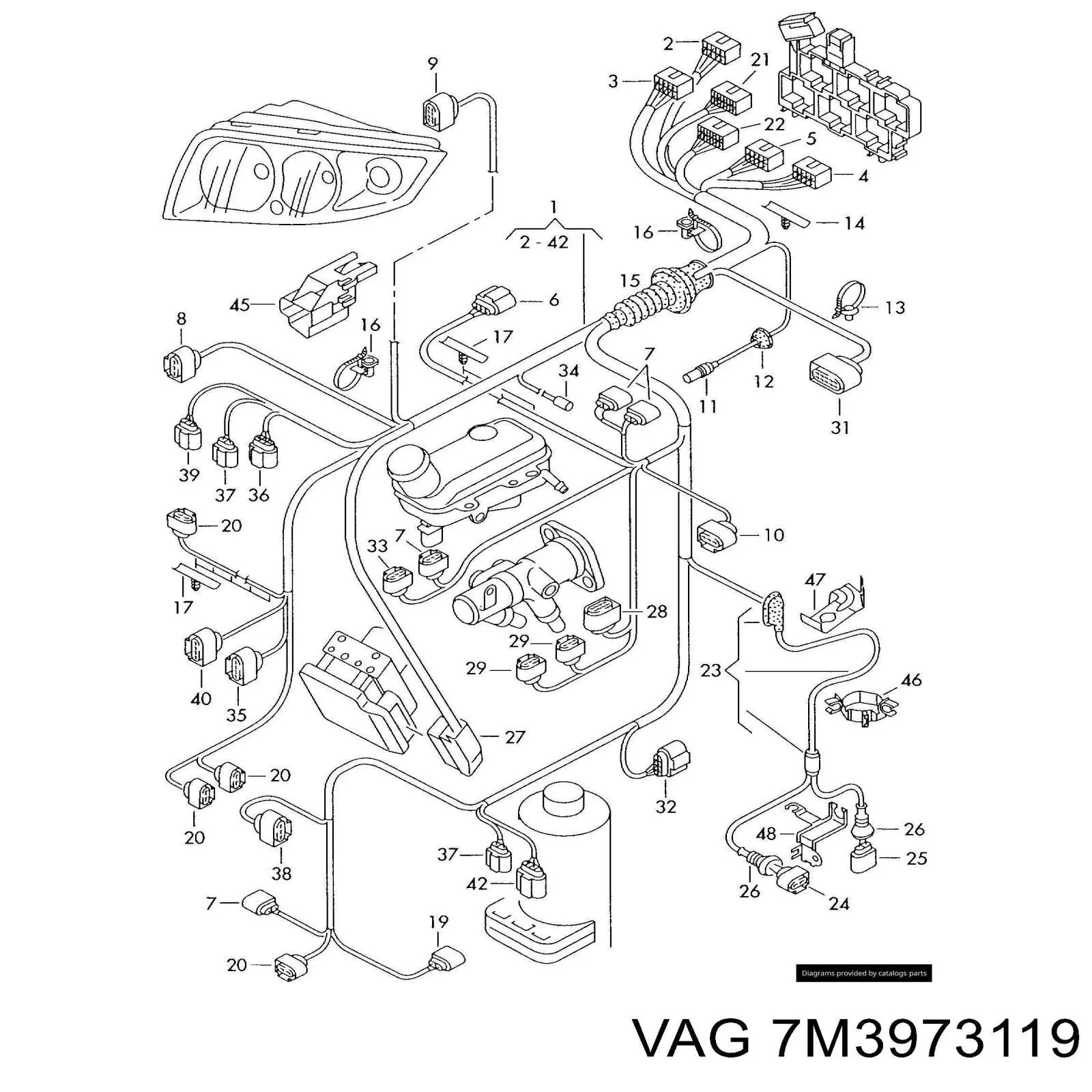  VAG 7M3973119 ціна, від 6.01 USD