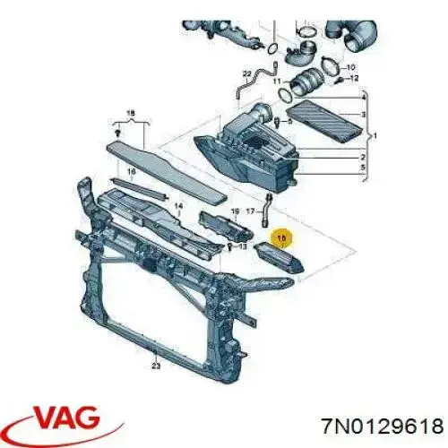  VAG 7N0129618 ціна, від 37.28 USD