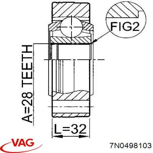 Купити 306292 GKN-Spidan Граната внутрішня, передня, ліва