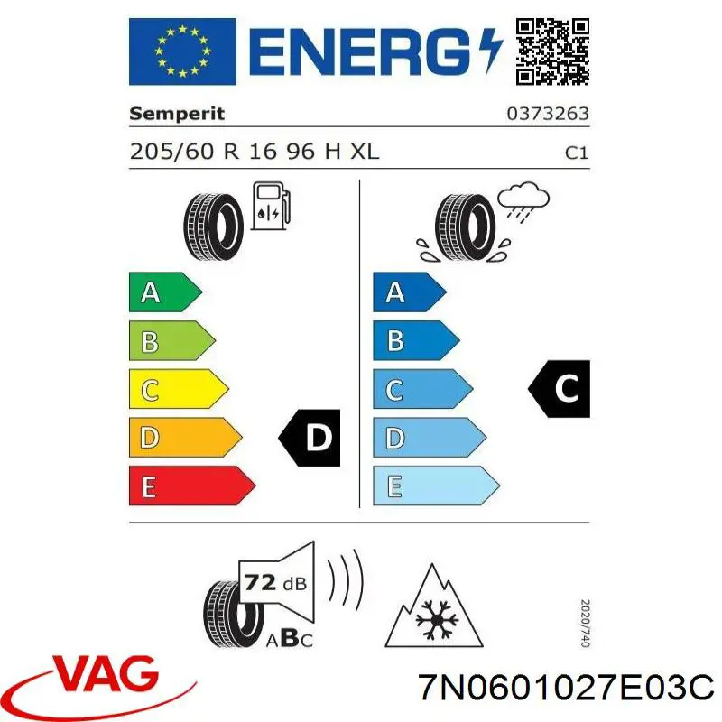 иски сталеві VAG 7N0601027E03C ціна, від 185.64 USD