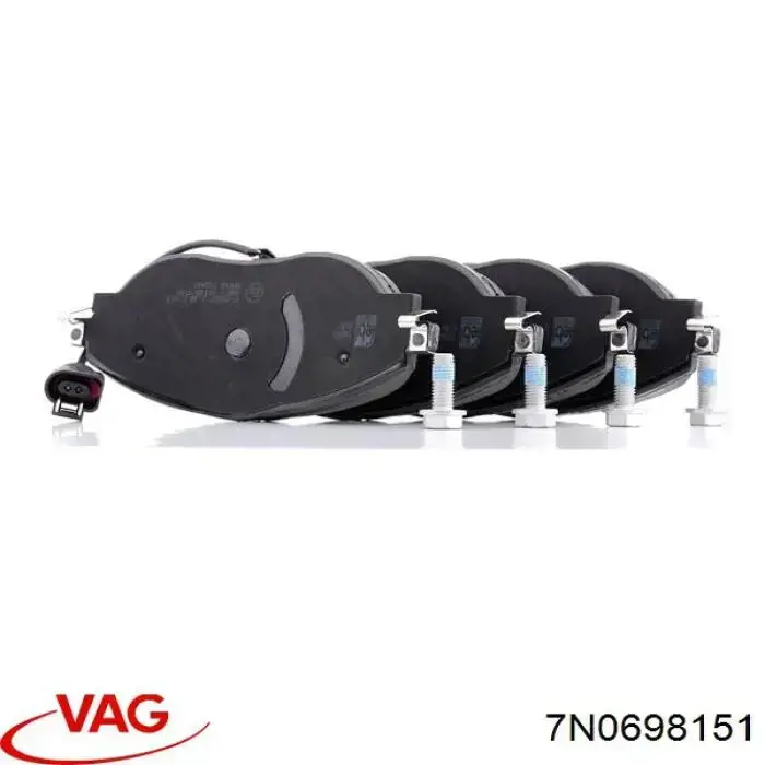 Гальмівні колодки VAG 7N0698151 ціна, від 68.43 USD