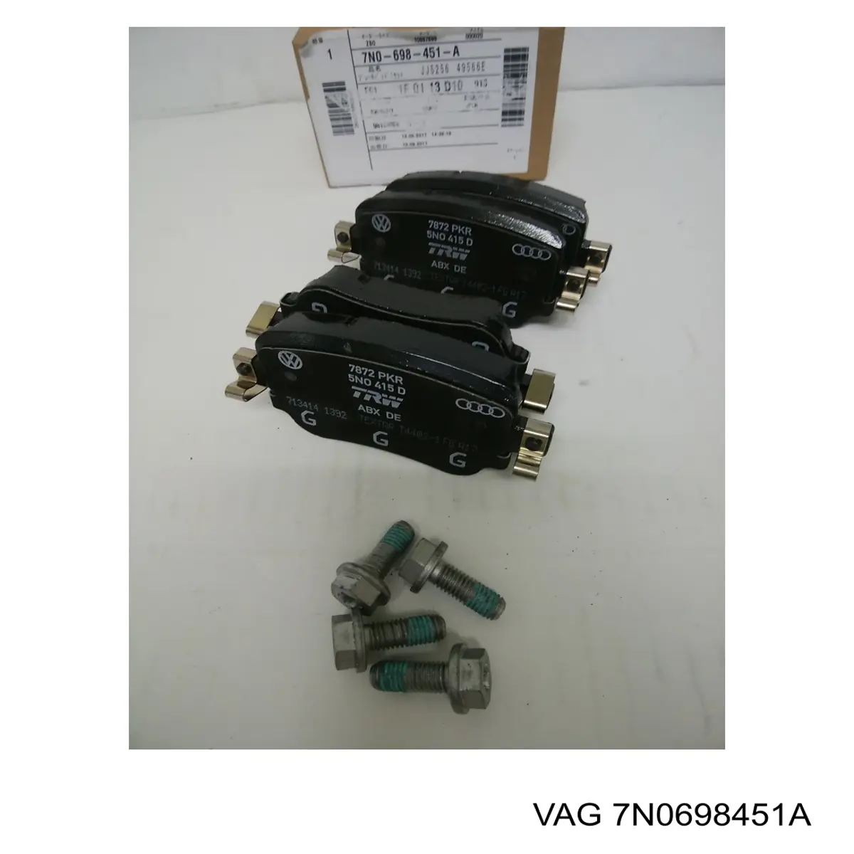 7N0698451A VAG колодки гальмові задні, дискові