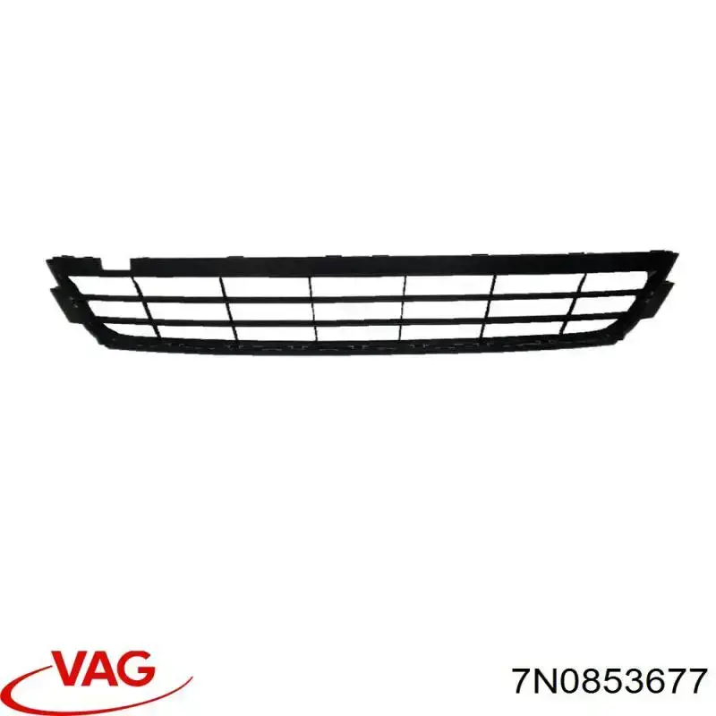 Решітка переднього бампера, центральна VAG 7N0853677 ціна, від 42.98 USD