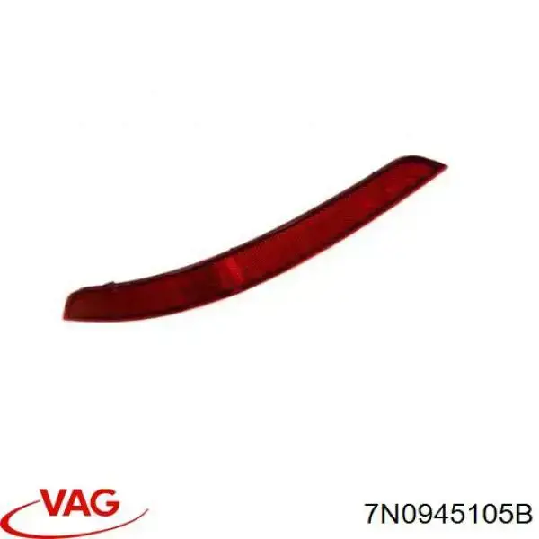 Лівий катафот заднього бампера VAG 7N0945105B ціна, від 43.84 USD