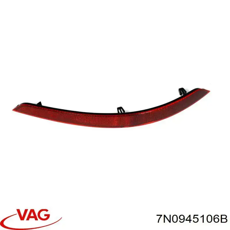Правий катафот заднього бампера VAG 7N0945106 ціна, від 40.71 USD