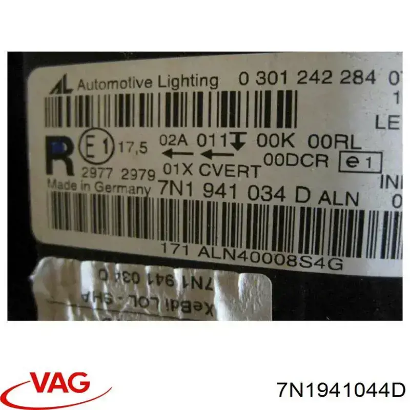 Фара правая VAG 7N1941044D ціна, від 319.13 USD