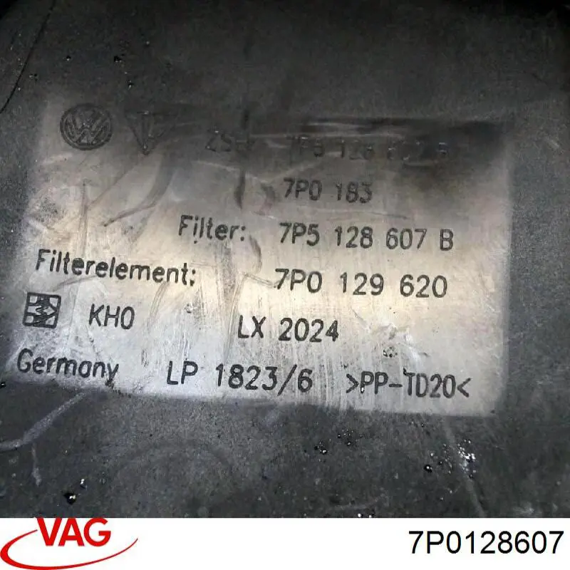 Корпус повітряного фільтра VAG 7P0128607 ціна, від 102.99 USD