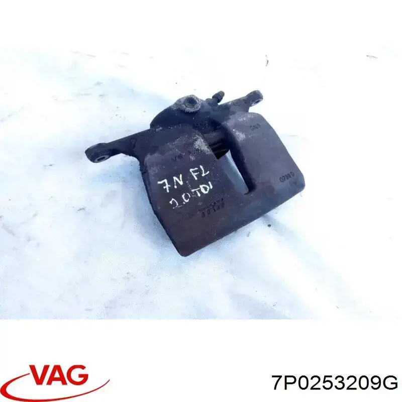Труба приймальна (штани) глушника, передня, права 7P0253209G VAG