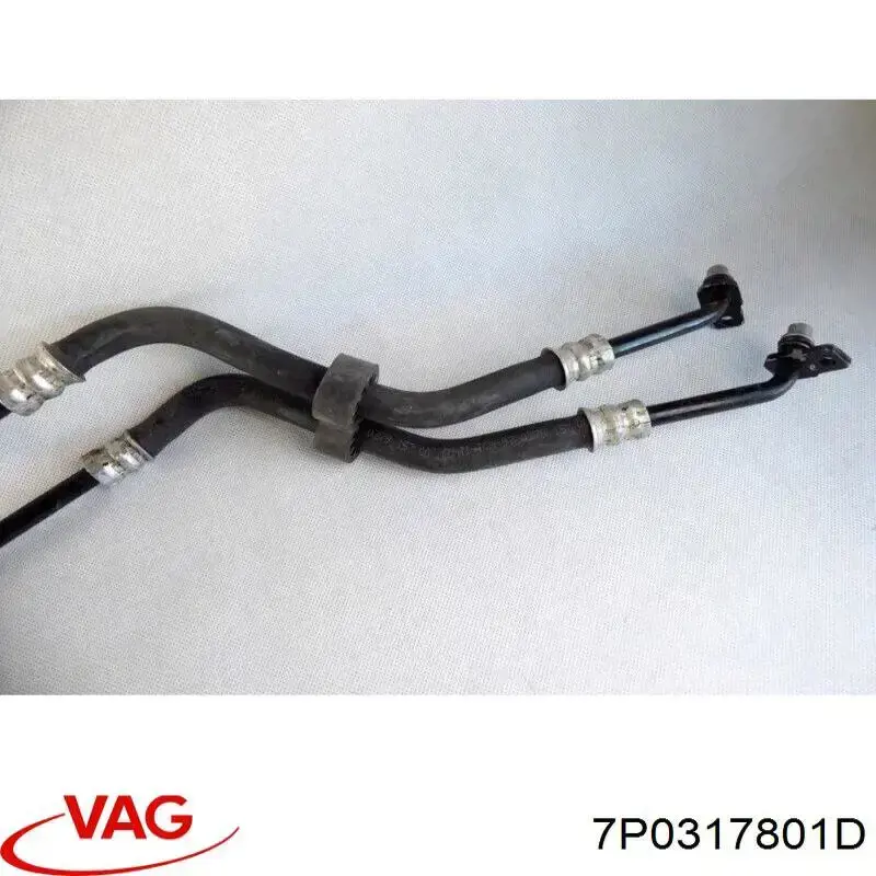 7P0317801D VAG Трубка масляного радіатора АКПП, здвоєна