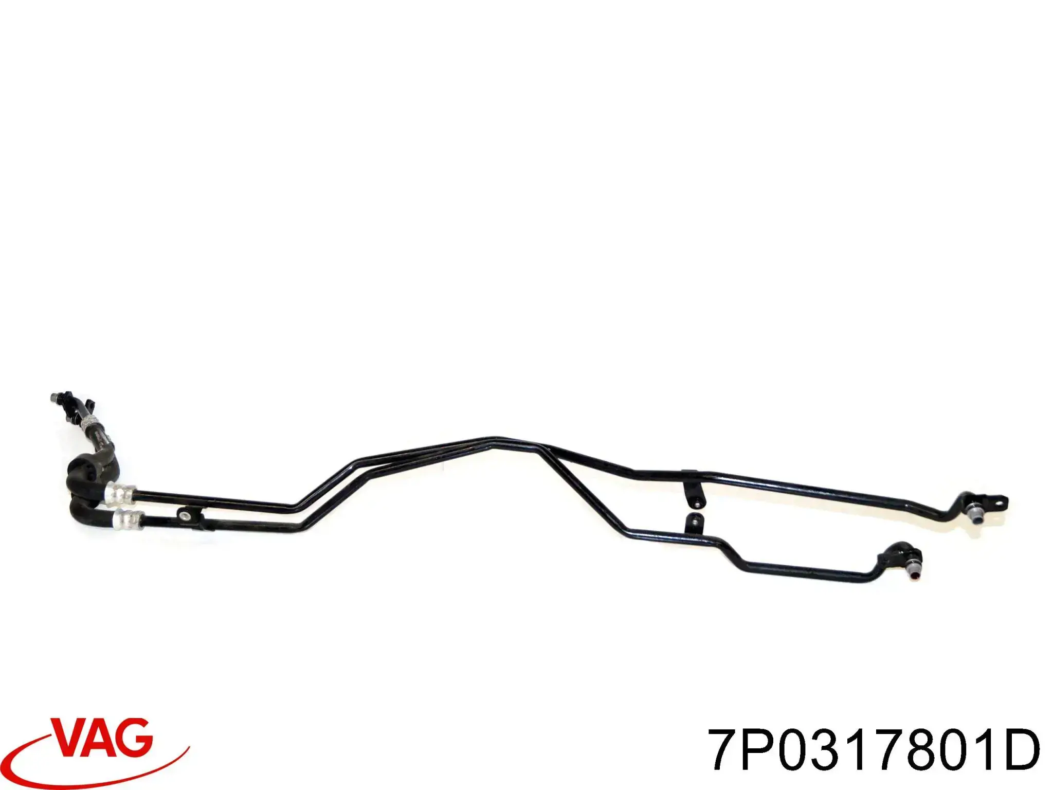 Трубка масляного радіатора АКПП, здвоєна VAG 7P0317801D ціна, від 51.07 USD