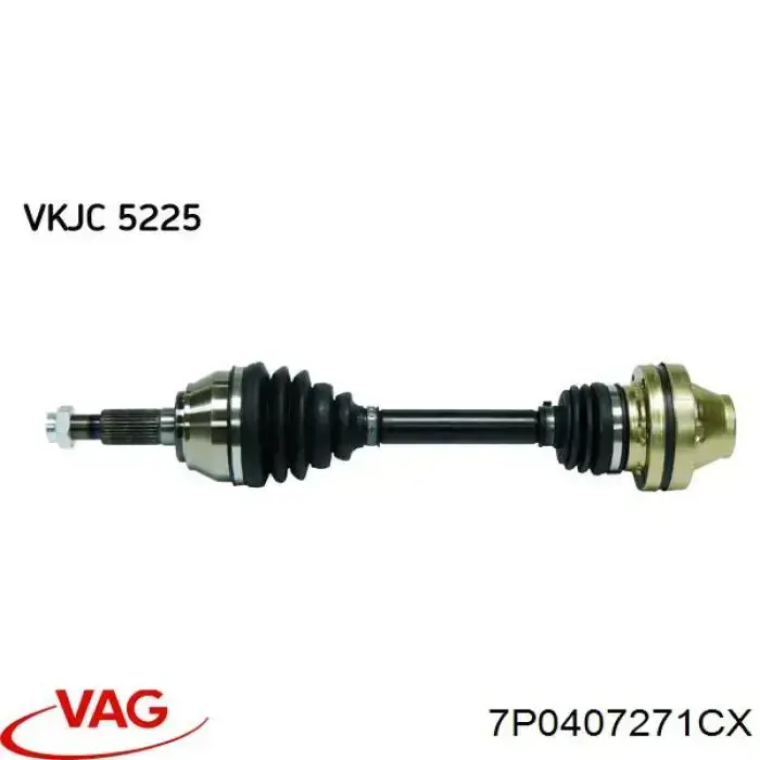 7P0407271CX VAG Приводи передніх коліс (вали карданні піввісь переднього моста)