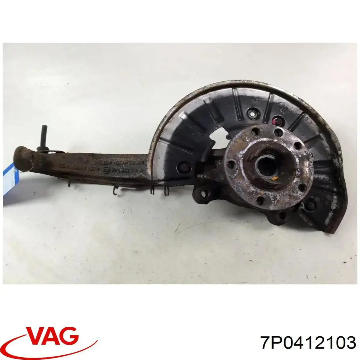 7P0412103 VAG Проставка (гумове кільце) пружини передньої, нижня