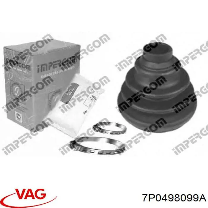 ШРУС зовнішній передній 7P0498099AX VAG
