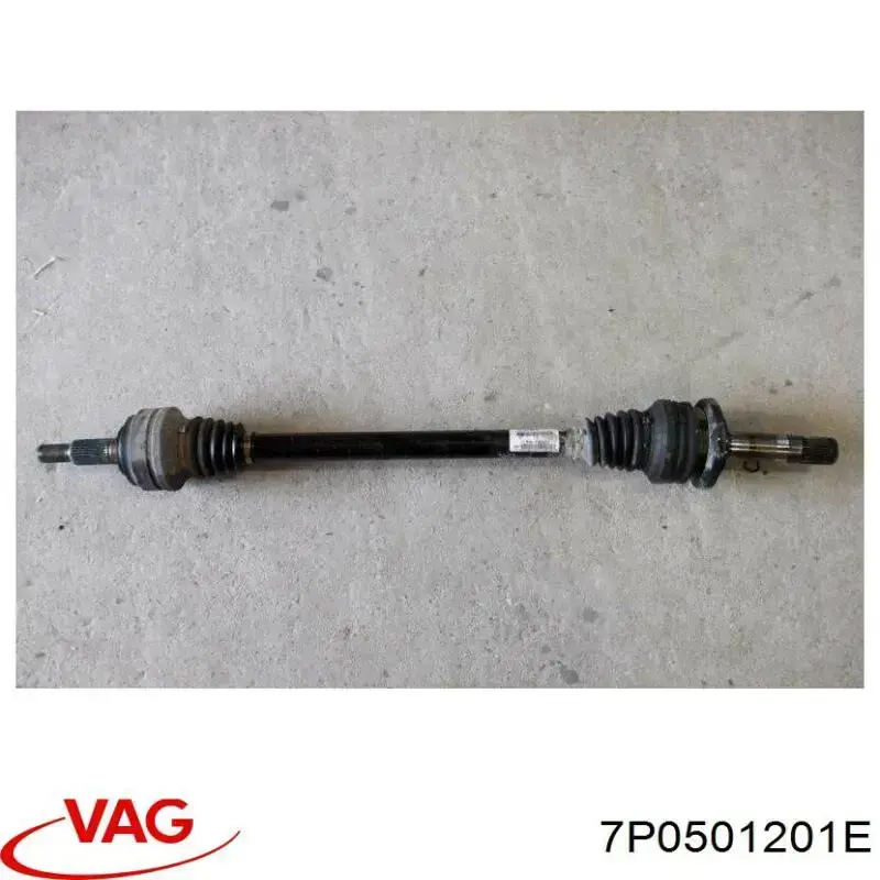 7P0501201E VAG Піввісь задня, ліва