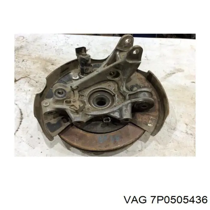 7P0505436 VAG Цапфа - поворотний кулак заднім виходом,