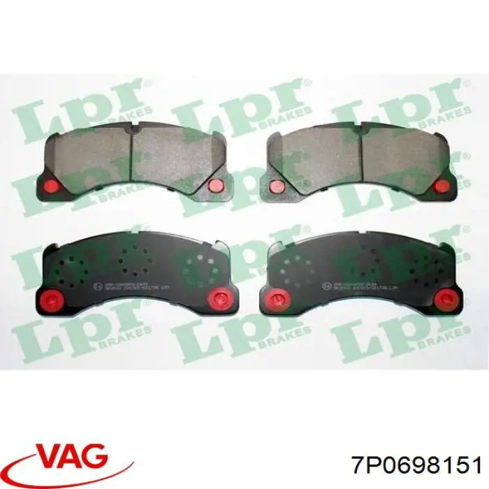 Гальмівні колодки VAG 7P0698151 ціна, від 92.40 USD
