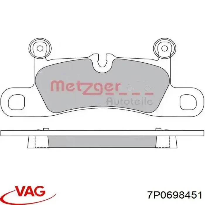 Задні дискові колодки VAG 7P0698451