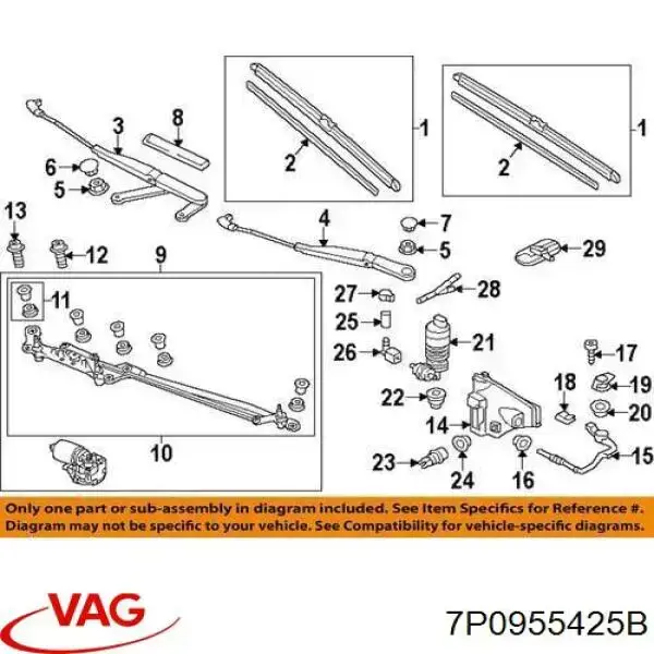Щітка-двірник лобового скла, водійська 390684 Maxgear