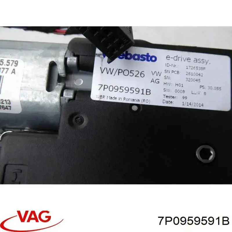 Двигун приводу люка VAG 7P0959591B ціна, від 42.18 USD