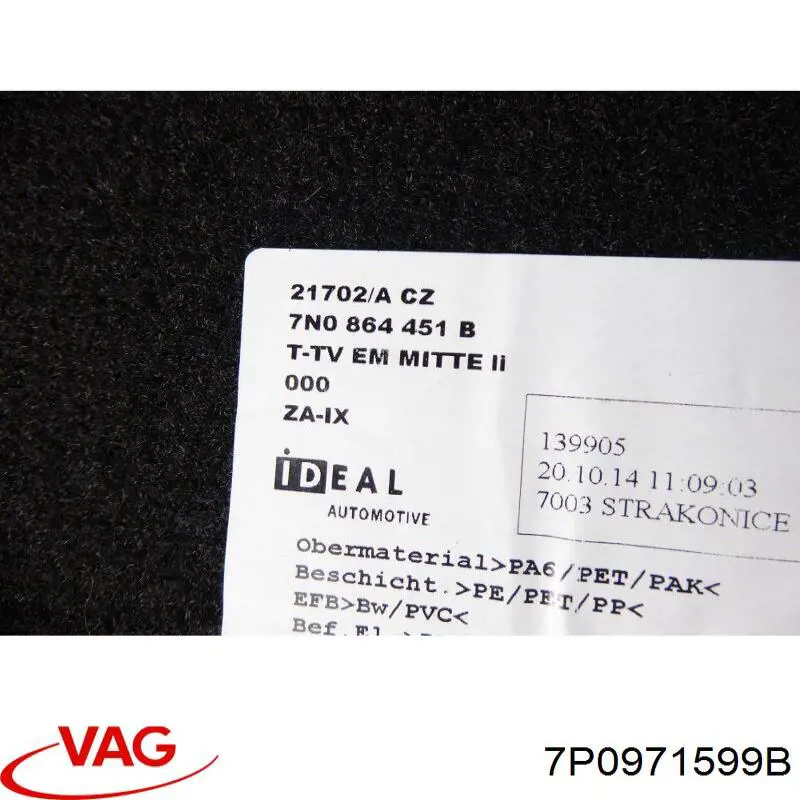  VAG 7P0971599B