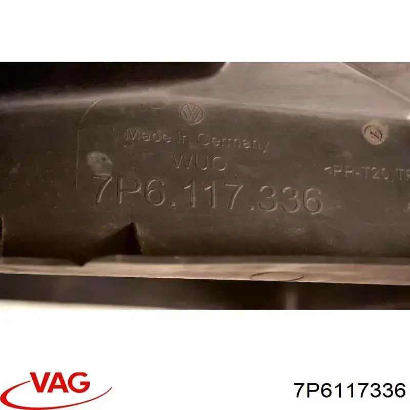 Повітропровід / дефлектор радіатора интеркуллера, правий VAG 7P6117336 ціна, від 55.25 USD