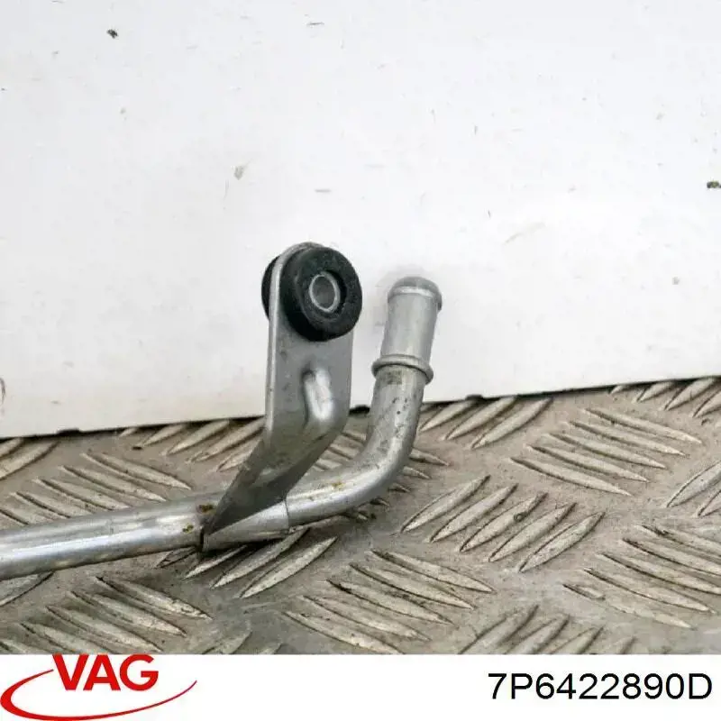 Шланг ГПК, низького тиску, від радіатора до бачка VAG 7P6422890D ціна, від 12.58 USD