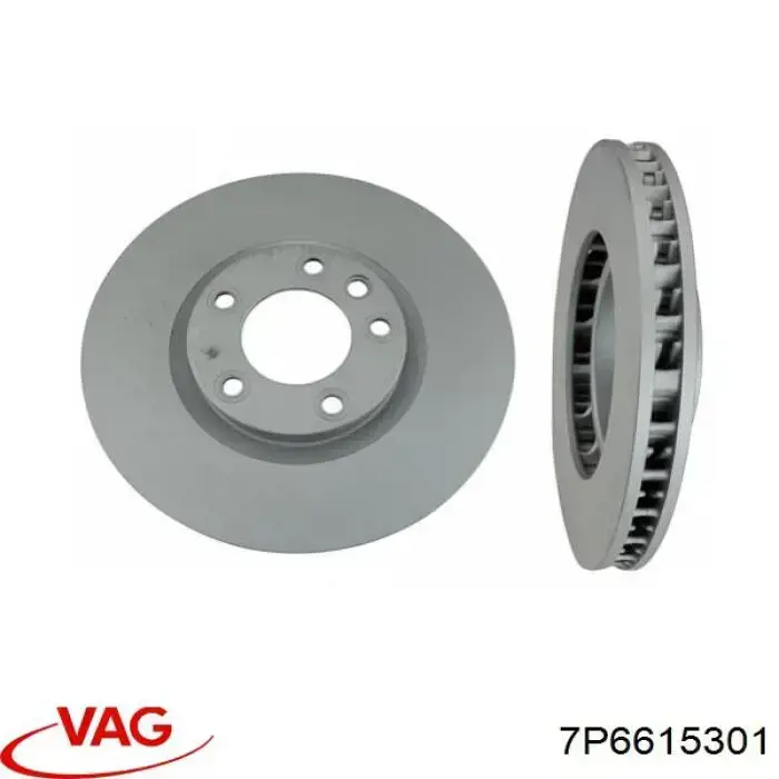 Диск переднього гальма VAG 7P6615301 ціна, від 134.48 USD
