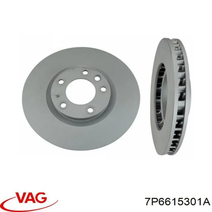 Диск переднього гальма VAG 7P6615301A ціна, від 70.61 USD