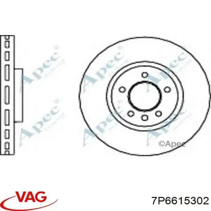 Купити 7P6615302 VAG Ротор гальмівний